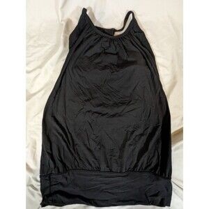 Lululemon Womens Black Racerback Round Neck Pullover Gym Yoga Tank Top Size 4